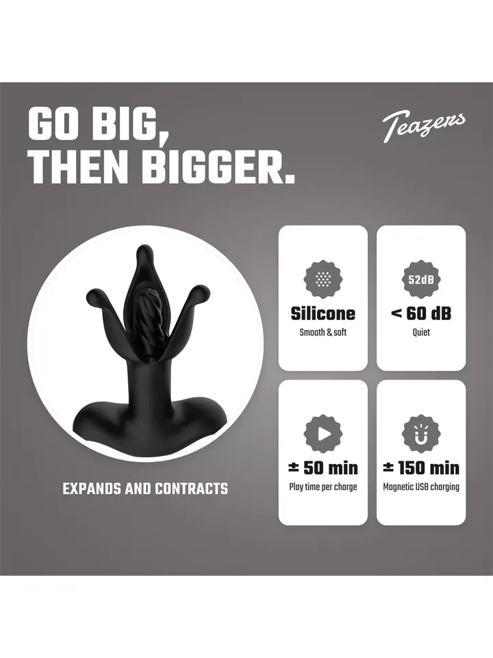 Teazers Anal Expanding Butt Plug - Vibruojantis analinis kištukas 2 [full]