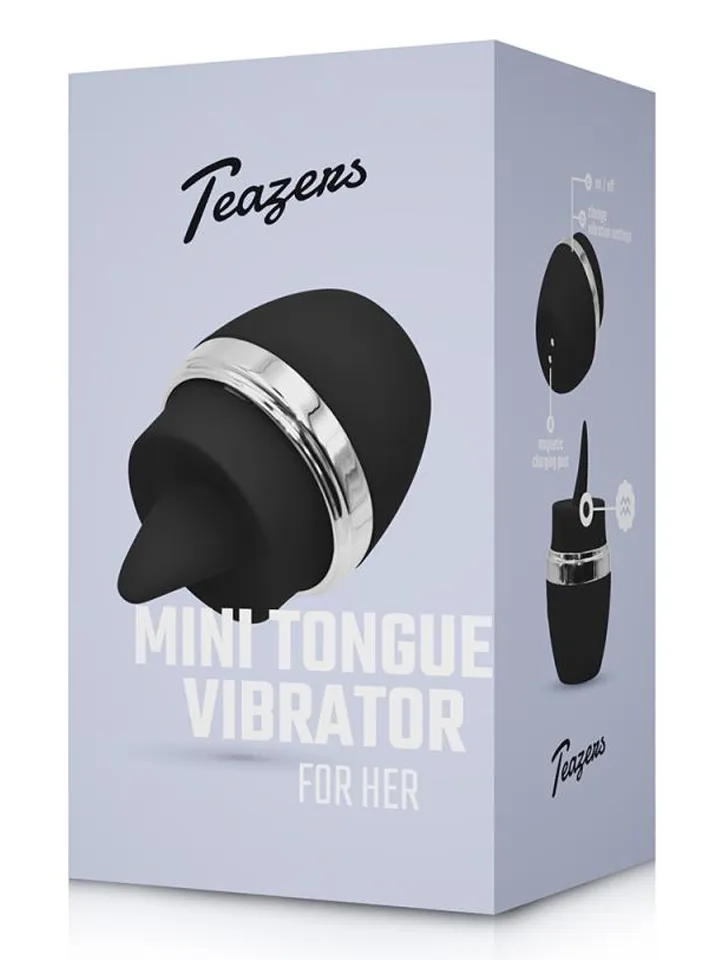 Teazers Mini Tongue Vibrator Black - Vibratorius 5 [full]