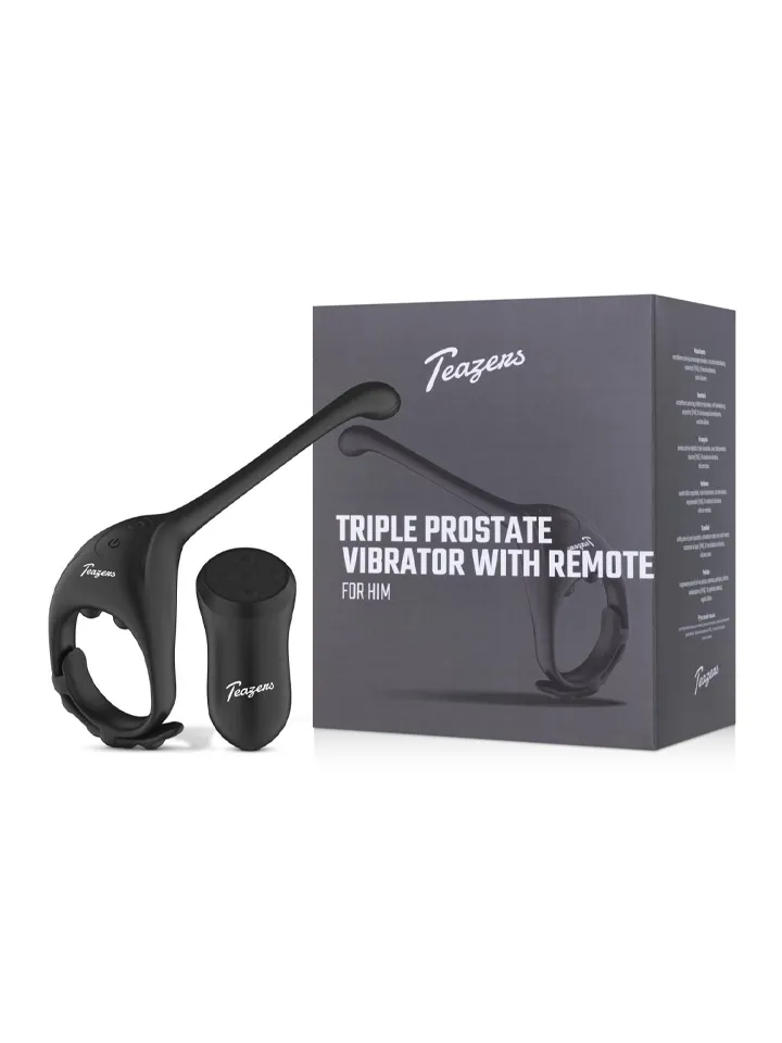 Teazers Triple Prostate Vibrator With Remote - Prostatos stimuliatorius 6 [full]