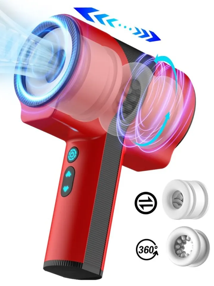 Teles Scoop Automatic Masturbator Twist & Turn Red - Automatinis masturbatorius 1 [full]