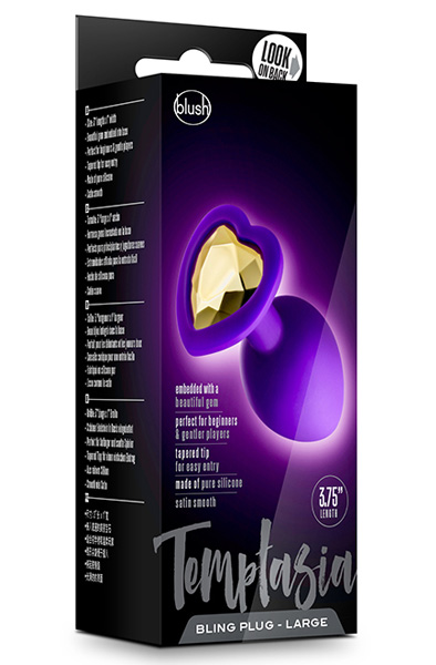 Temptasia Bling Plug Purple Large - Analinis kištukas 2