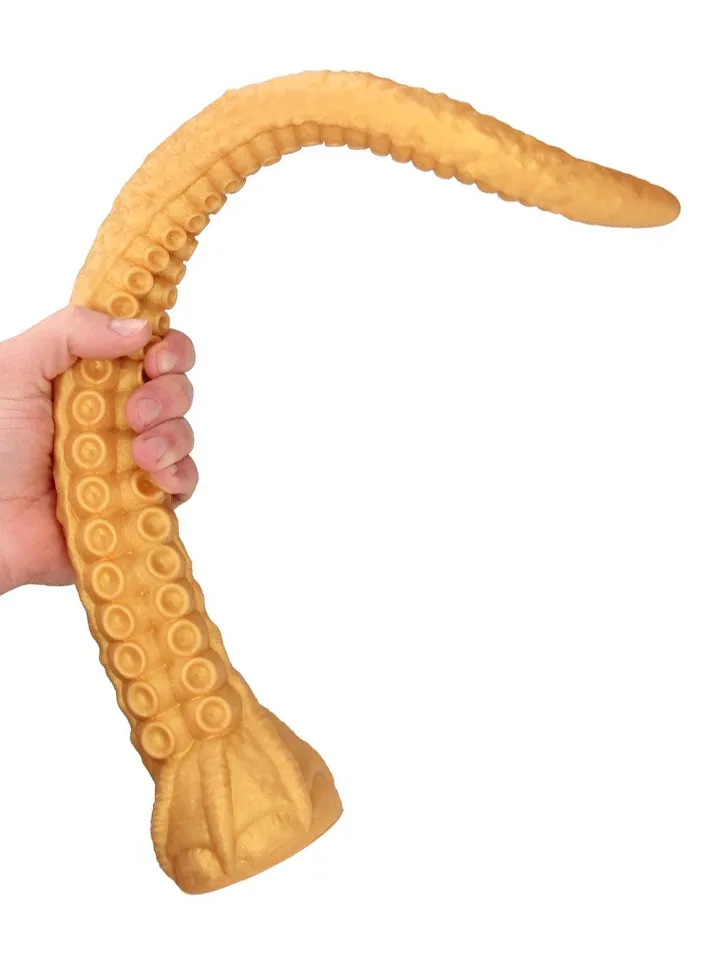 Tentacle Tyrant Anal Snake Golden 55 cm - Ypač ilgas analinis dildo 1 [full]