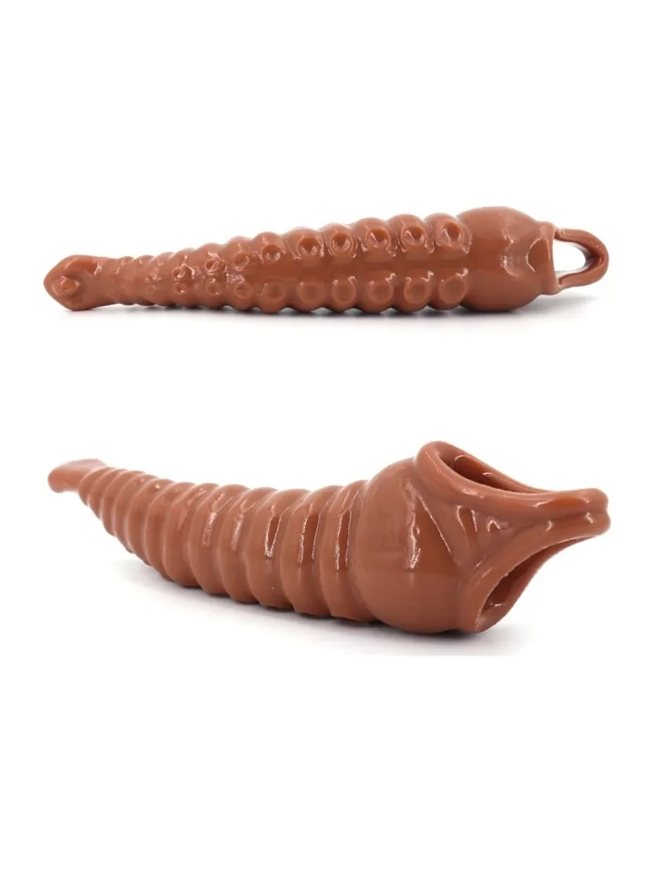 Tentik Vibrating Penis Sleeve 22 cm - Vibruojantis varpos plėtra 1 [full]