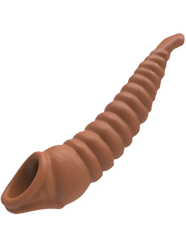 Tentik Vibrating Penis Sleeve 22 cm - Vibruojantis varpos plėtra 3
