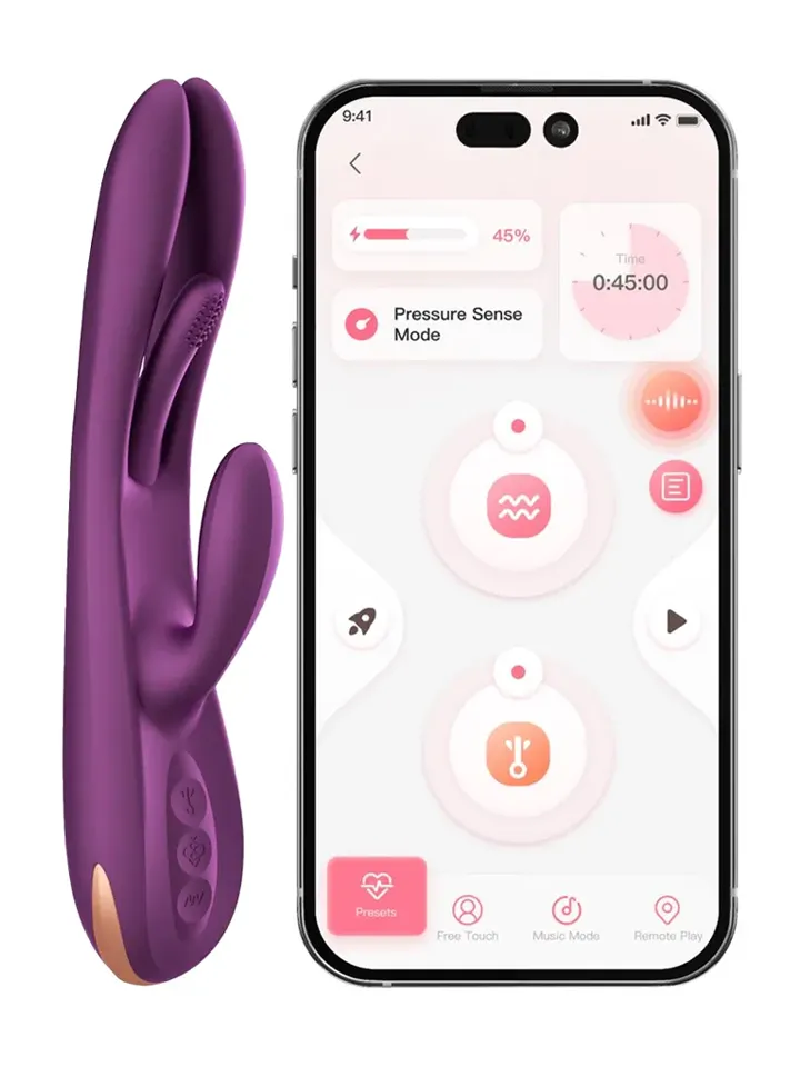 Terri App Controlled Tapping Rabbit Vibrator - APP kontroliuojamas „RabbitVibrator“ 1 [full]