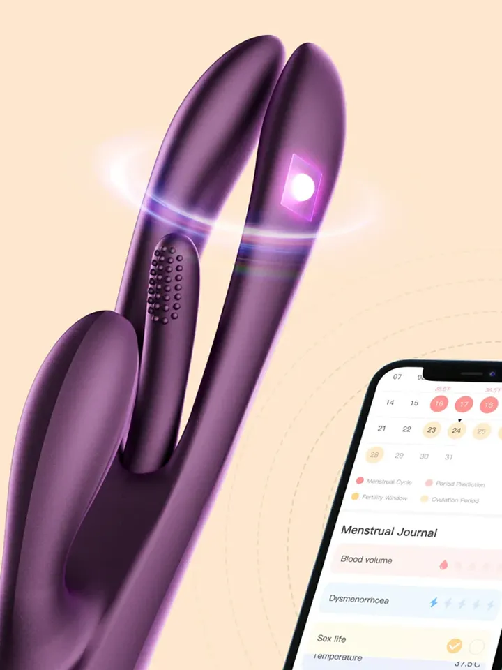 Terri App Controlled Tapping Rabbit Vibrator - APP kontroliuojamas „RabbitVibrator“ 3 [full]
