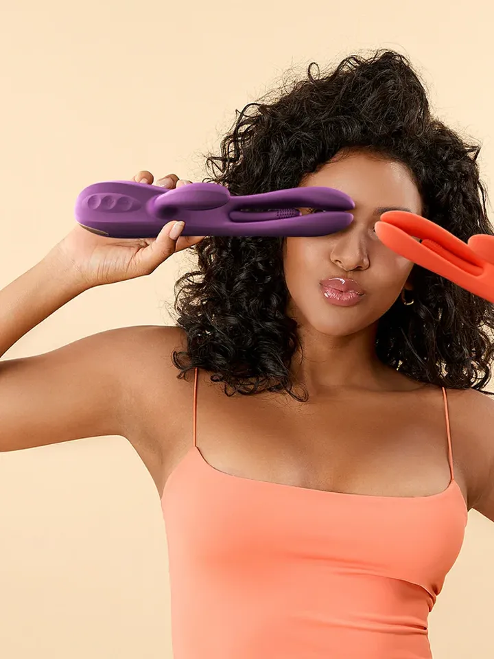 Terri App Controlled Tapping Rabbit Vibrator - APP kontroliuojamas „RabbitVibrator“ 4 [full]
