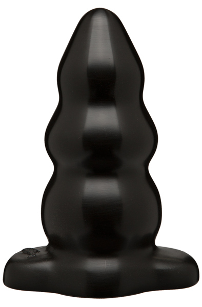 The Classics Triple Ripple Butt Plug Large Black - Analinis kištukas 1