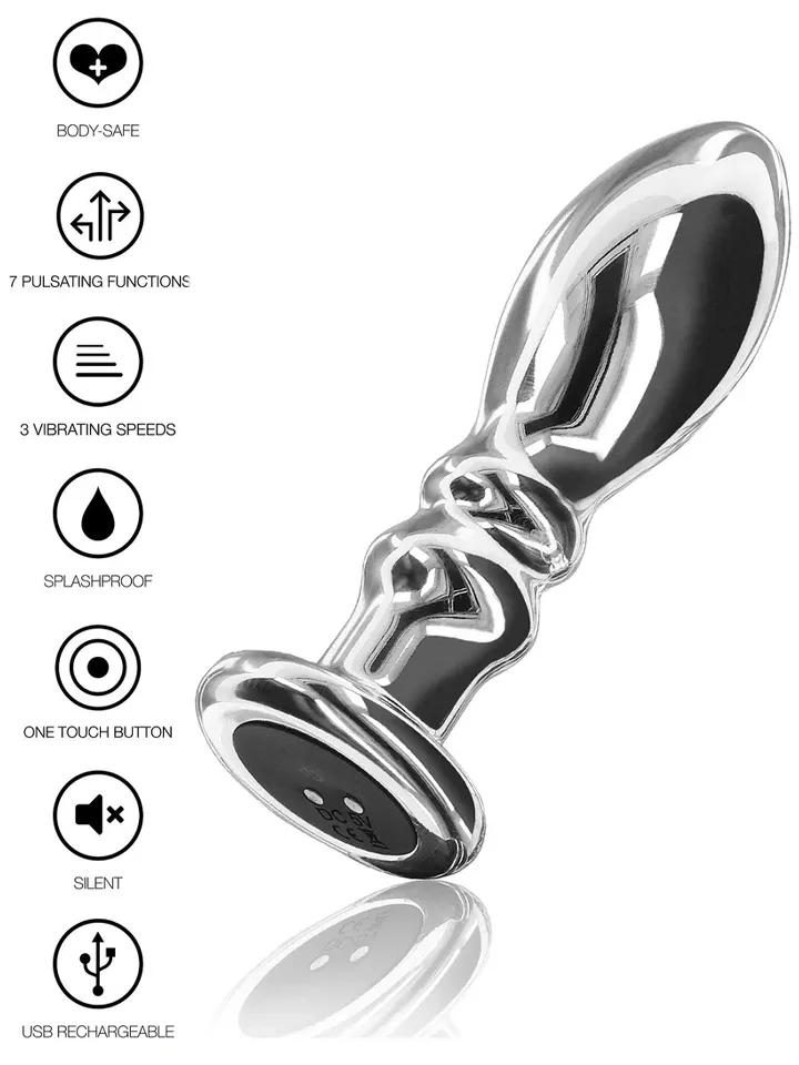 The Slider Vibrating Plug Medium - Vibruojantis analinis kištukas 1
