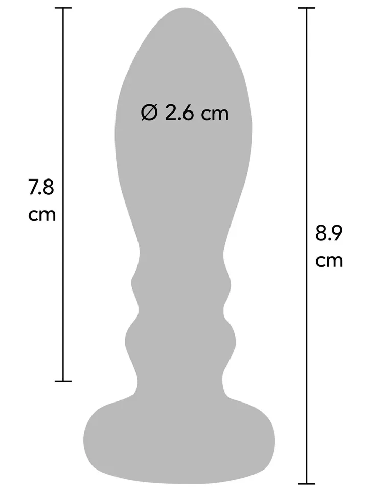 The Slider Vibrating Plug Medium - Vibruojantis analinis kištukas 2