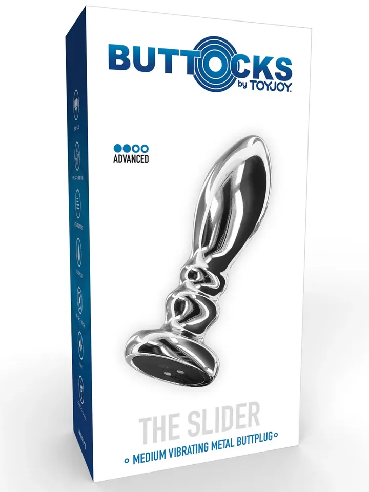 The Slider Vibrating Plug Medium - Vibruojantis analinis kištukas 4