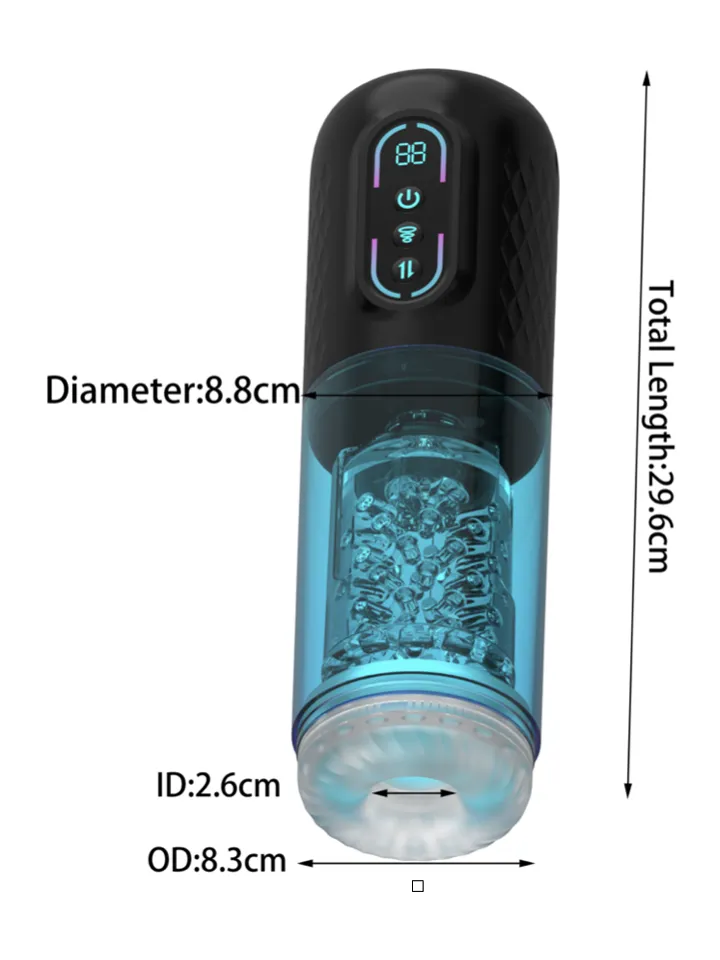 Thrusting & Sucking Masturbator Pump - Automatinis masturbatorius 6 [full]