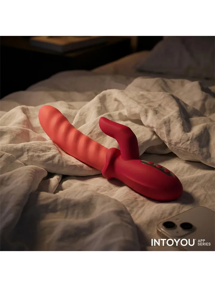 Tingly Vibrator With Finger, Waving & App - APP kontroliuojamas „RabbitVibrator“ 4 [full]