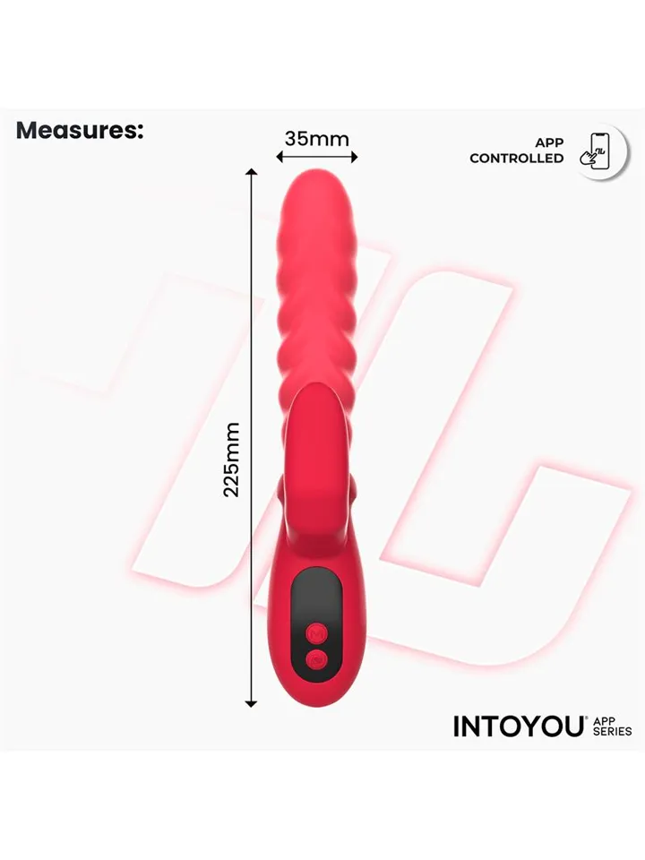 Tingly Vibrator With Finger, Waving & App - APP kontroliuojamas „RabbitVibrator“ 5 [full]
