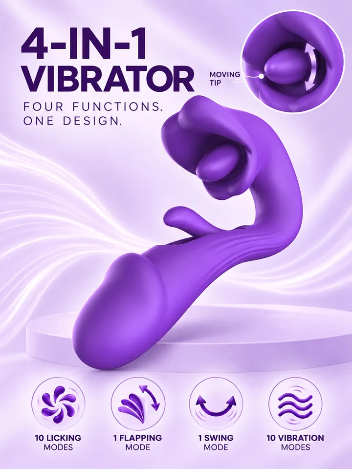 Tongue Flap Dual Vibe Purple - Vibratorius 1 [full]