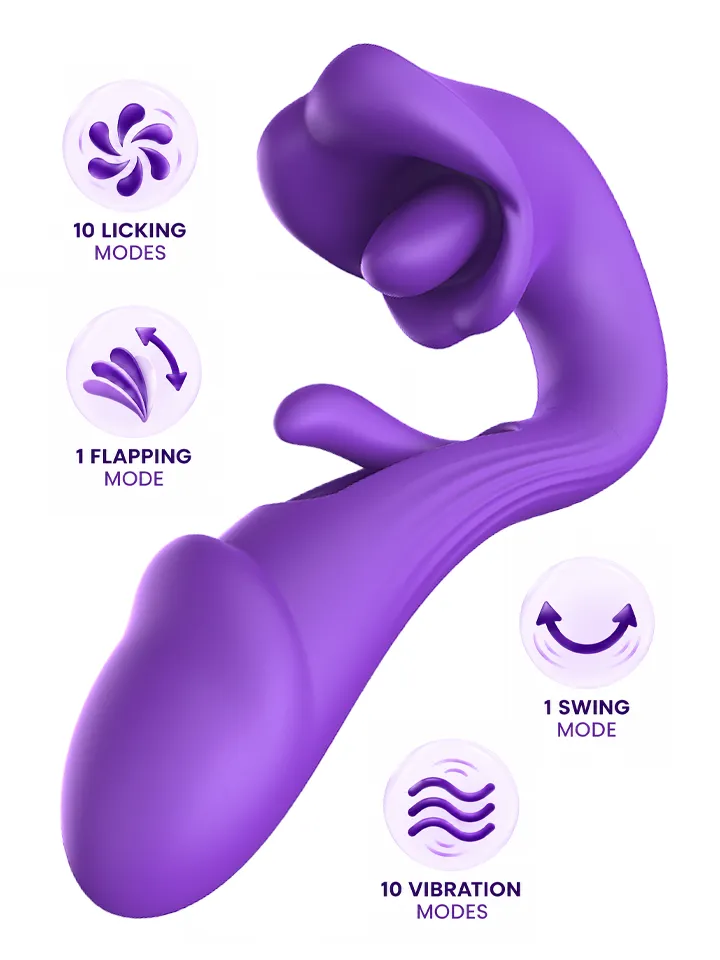 Tongue Flap Dual Vibe Purple - Vibratorius 1 [full]