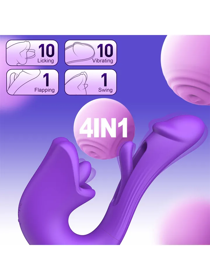 Tongue Flap Dual Vibe Purple - Vibratorius 2 [full]
