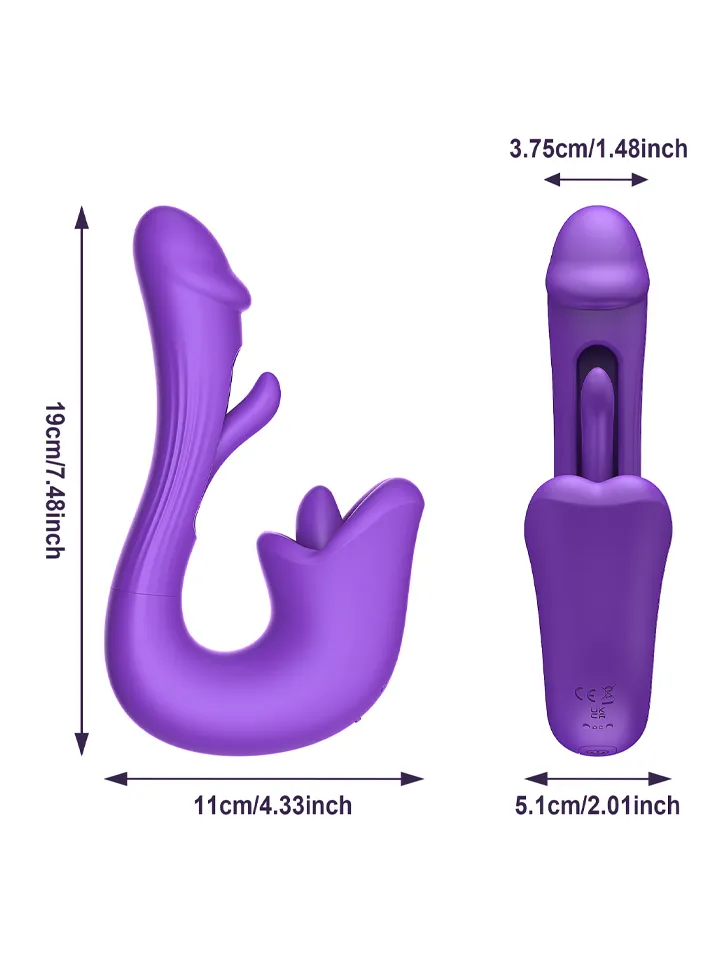 Tongue Flap Dual Vibe Purple - Vibratorius 6 [full]