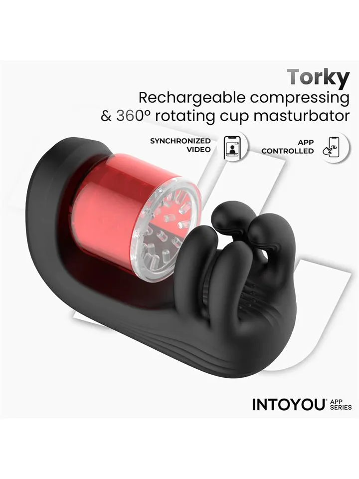 Torky Compressing Rotating App Masturbator - Automatinis masturbatorius 3 [full]