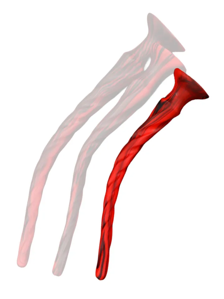 Torthy Dildo Black/Red 40 cm - Ypač ilgas analinis dildo 1 [full]