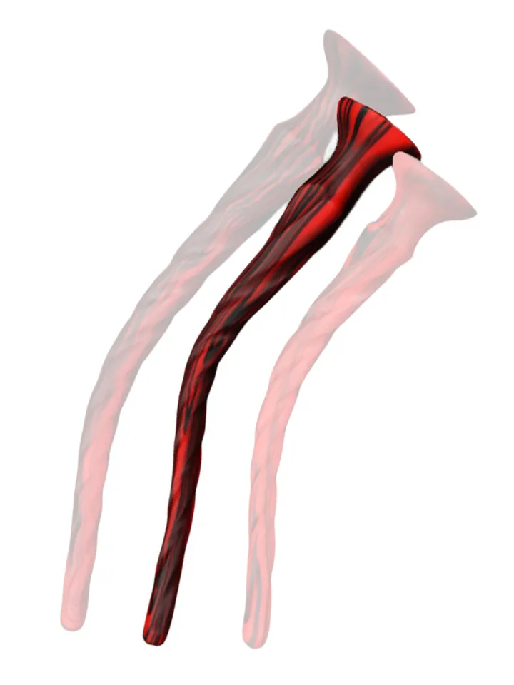 Torthy Dildo Black/Red 50 cm - Ypač ilgas analinis dildo 1 [full]