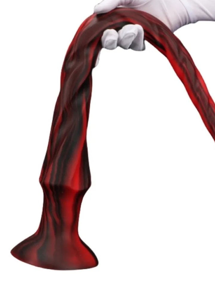 Torthy Dildo Black/Red 50 cm - Ypač ilgas analinis dildo 2 [full]
