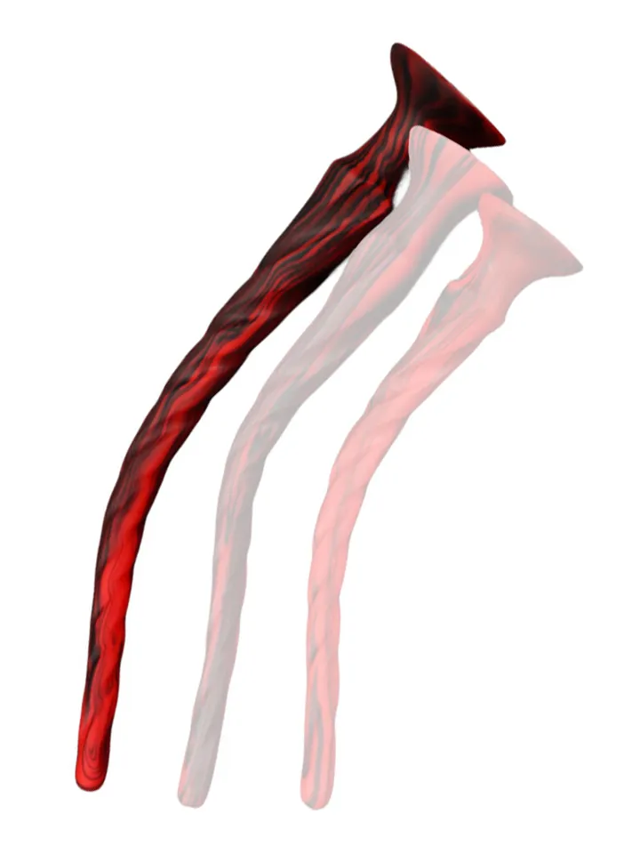 Torthy Dildo Black/Red 63 cm - Ypač ilgas analinis dildo 1 [full]