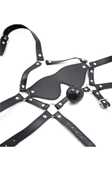 Total Head Harness Restraint - Diržai su gago kamuoliu 2