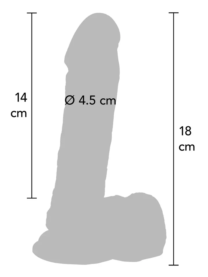 ToyJoy Get Real Dildo With Balls 18 cm - Gyvenimo dildo 2 [full]