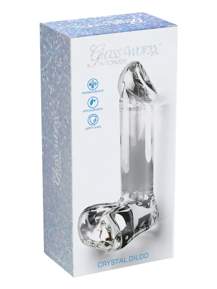 ToyJoy Glass Worxx Crystal Cock 17,5 cm - Stiklas dildo 3 [full]