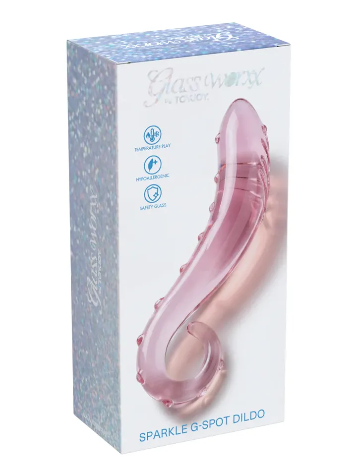 ToyJoy Glass Worxx Sparkle G-Spot Dildo - Stiklas dildo 3 [full]