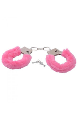 TOYZ4LOVERS Furry Handcuffs Pink - Rožiniai antrankiai 1
