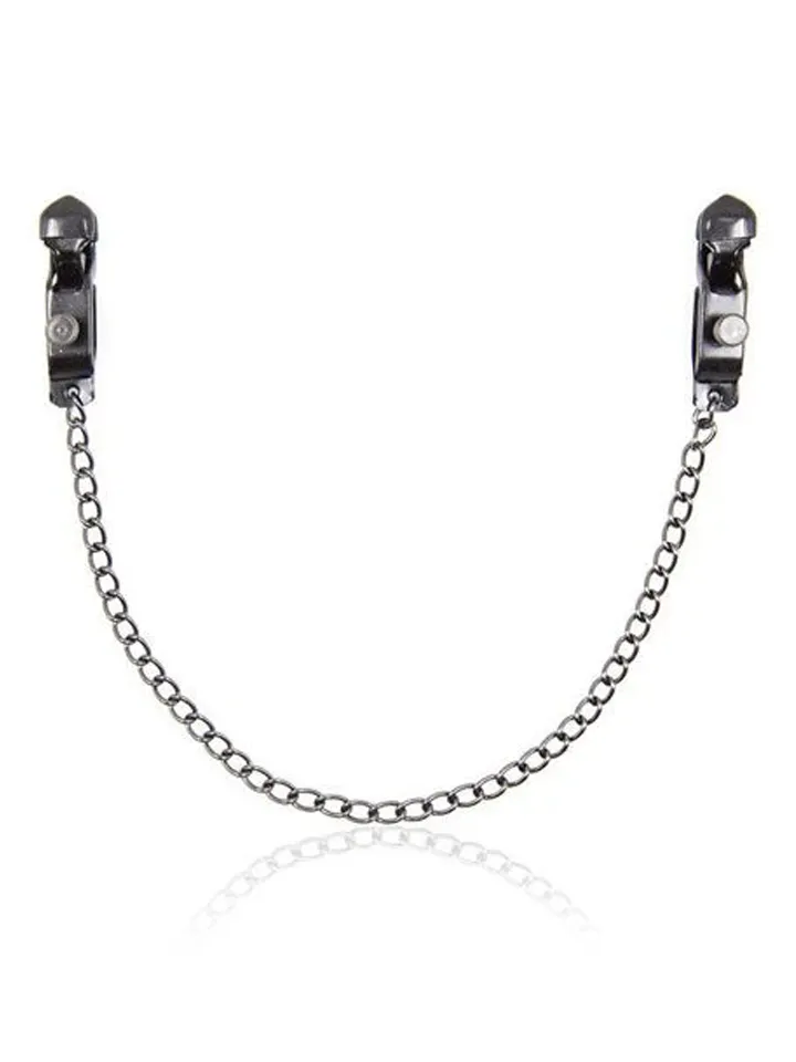 TOYZ4LOVERS Hard Nipple Clamps - Krūtinės spaustukai su grandine 1 [full]