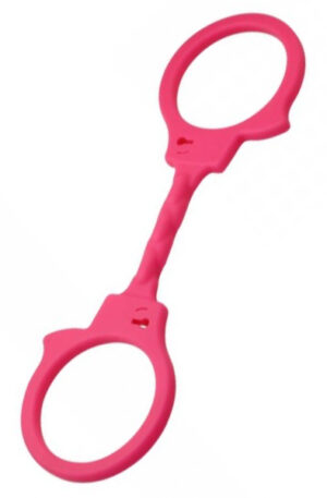 TOYZ4LOVERS Pink Silicone Handcuffs - Silikono antrankiai 1