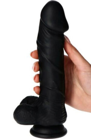 TOYZ4LOVERS Real Safe Berry Black 23,5cm - Dildo 1