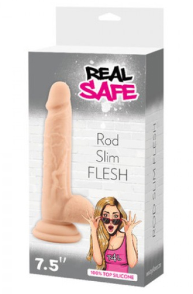 TOYZ4LOVERS Real Safe Rod Slim Flesh 19cm - Dildo 2