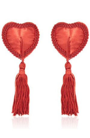 TOYZ4LOVERS Red Heart Nipples Tassels - Spenelio dangteliai 1