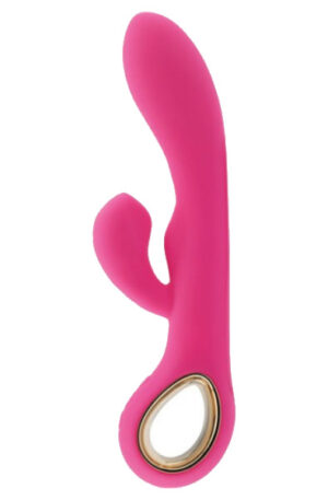 TOYZ4LOVERS Vibrator Rabbit Handy G-Double Touch Grip Pink - Triušio vibratorius 1