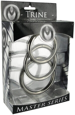Trine Steel Ring Collection - Gaidžio žiedo rinkinys 1