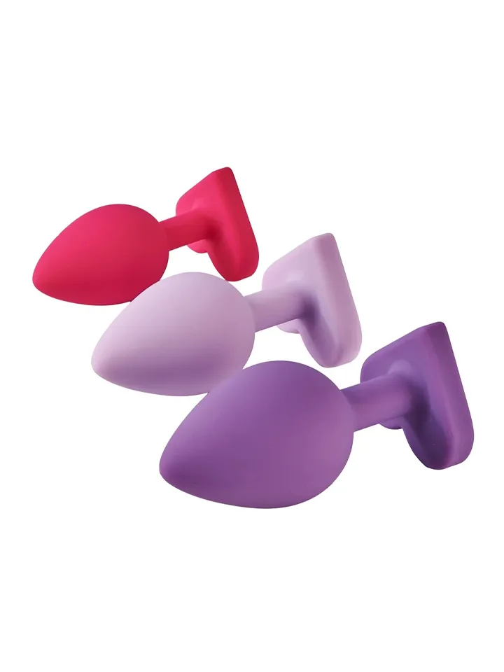 Triple Heart Anal Plug Set - Analinis kištuko rinkinys 2 [full]