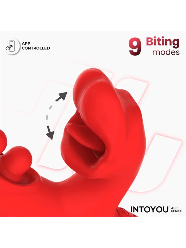 Trixy Vibrator With Tapping, Biting & App - APP kontroliuojamas „RabbitVibrator“ 3 [full]
