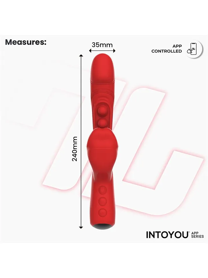 Trixy Vibrator With Tapping, Biting & App - APP kontroliuojamas „RabbitVibrator“ 5 [full]