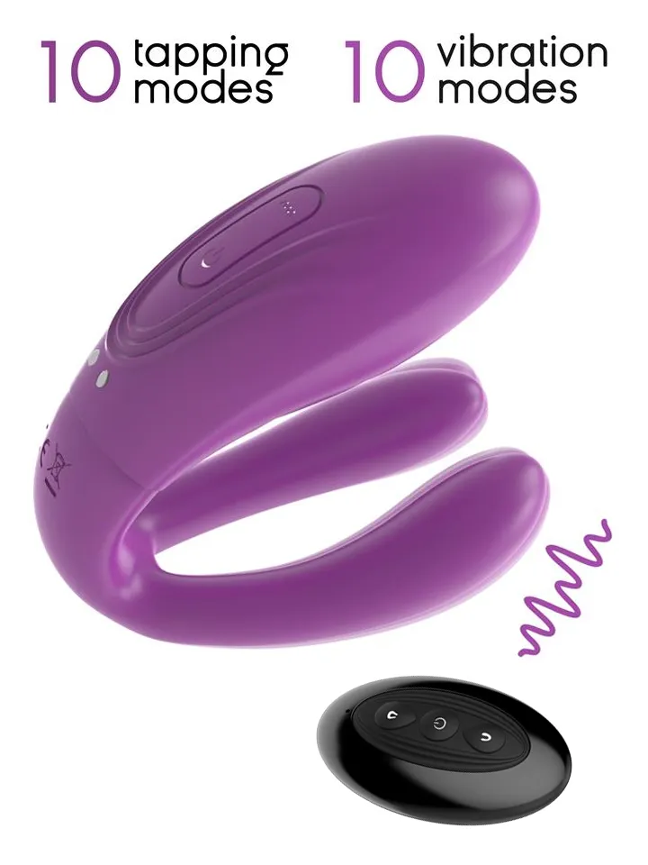 Twinx Vibrating & Tapping Couple Toy - Porų vibratorius 1 [full]