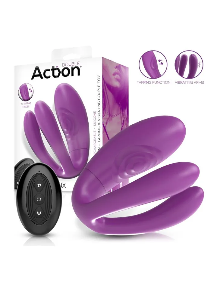 Twinx Vibrating & Tapping Couple Toy - Porų vibratorius 5 [full]