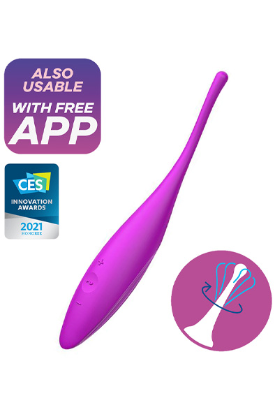 Twirling Joy Pinpoint Vibrations - Fuchsia - Vibratoriai 3