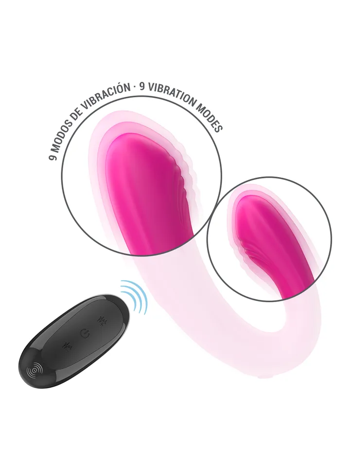 U-shaped Stimulator & Vibrator With Remote Control - Porų vibratorius 2 [full]