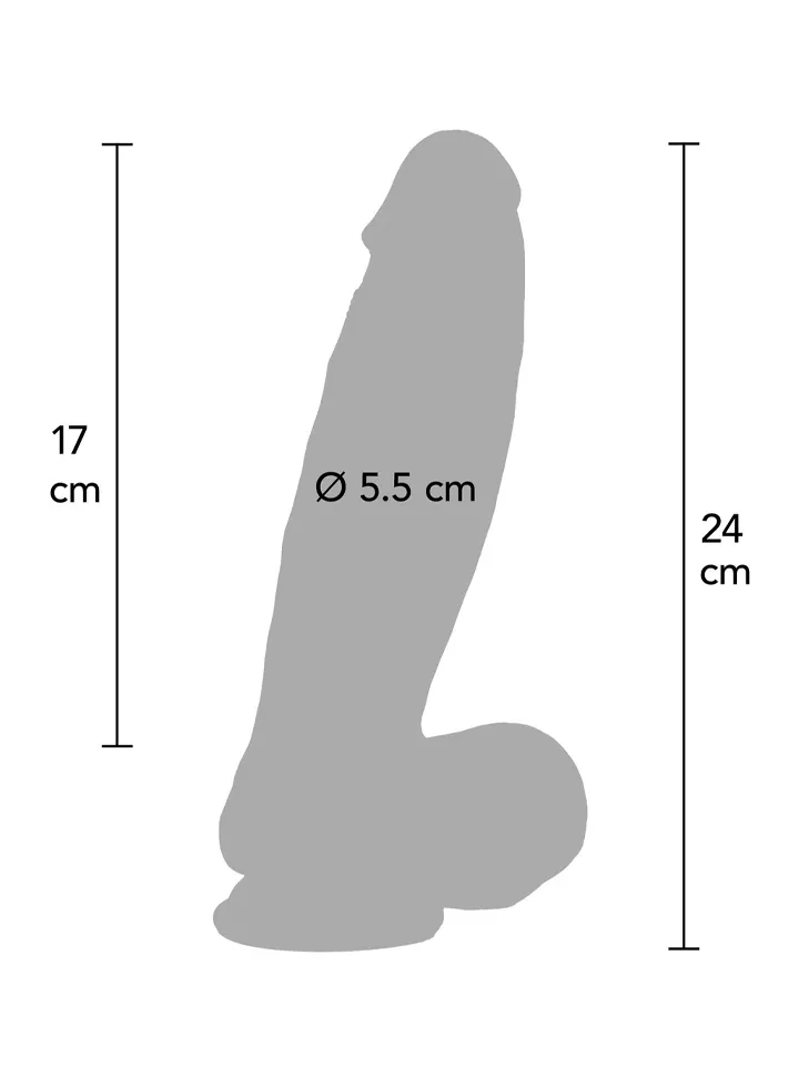 Ultra Realistic Dildo Silicone 24 cm - Gyvenimo dildo 2 [full]