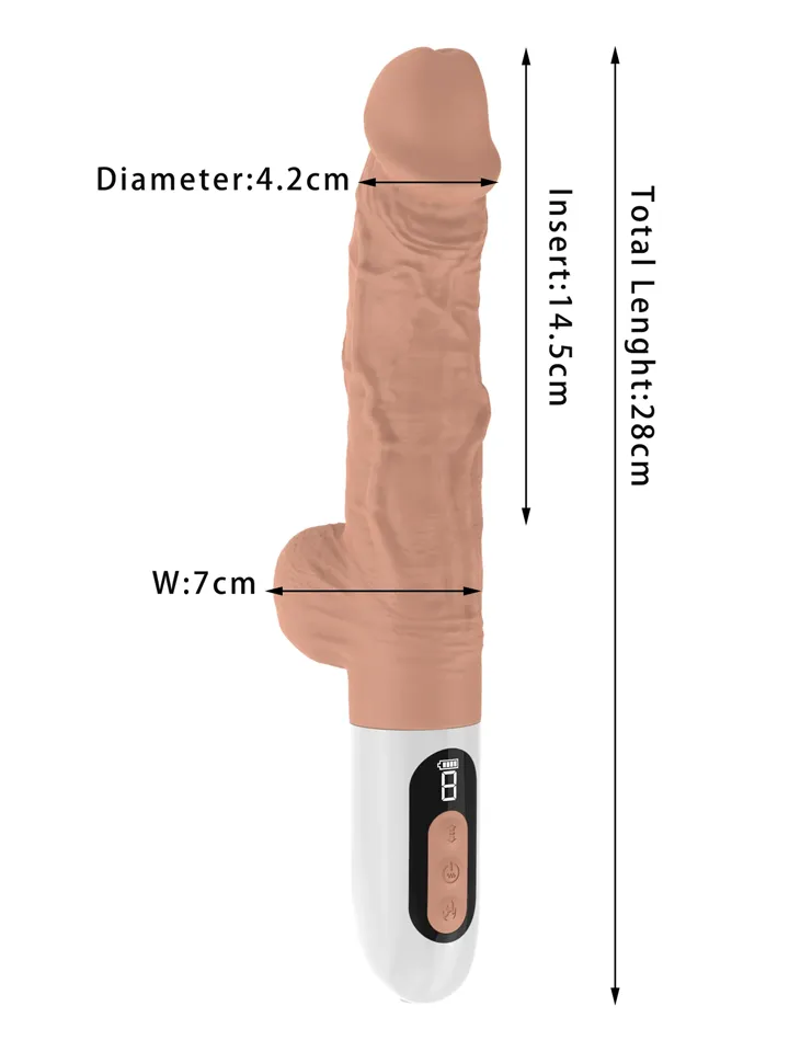 Ultra Realistic Thrusting Motion Vibrator - Vibruojantis dildo 3 [full]
