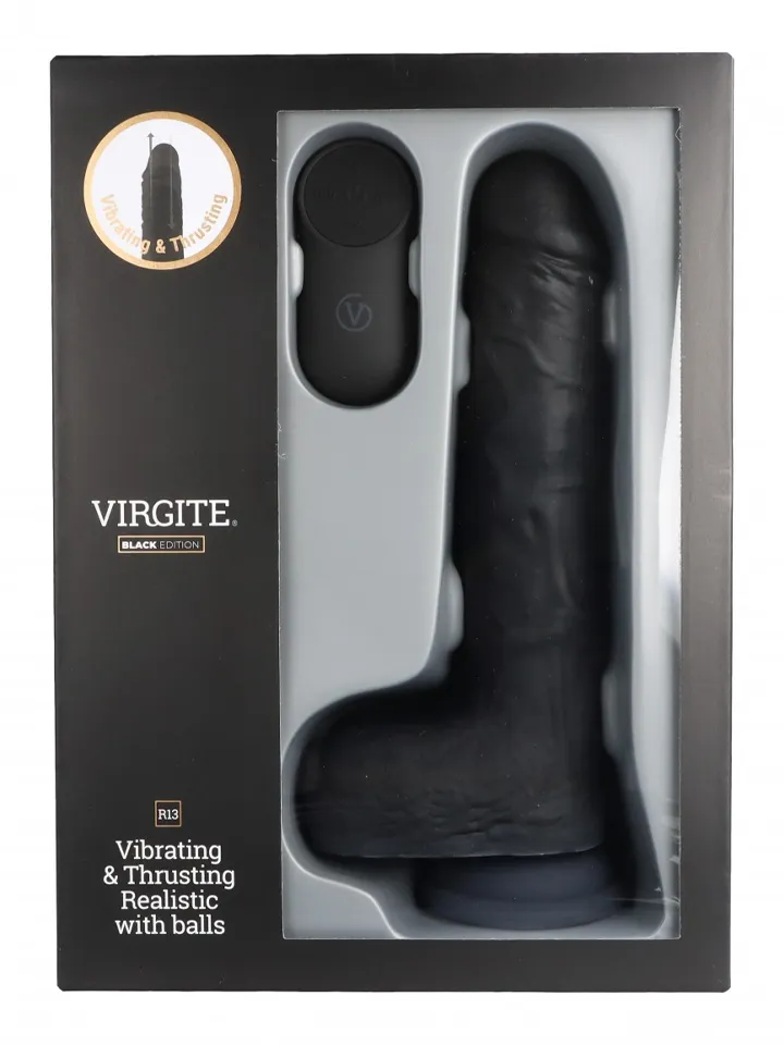 Up & Down Realistic Dildo With Remote 22 cm - Vibruojantis dildo 3 [full]