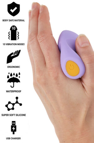 Ursula Stimulator 10 Vibrations Purple - Mini vibratorius 1